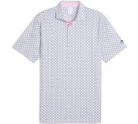 PUMA X ARNOLD PALMER MICRO UMBRELLAS GOLF POLO SHIRT - WHITE GLOW