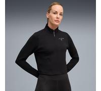 PUMA x HYROX Cloudspun Quarter-Zip Top Shirt Women, Black, size Small