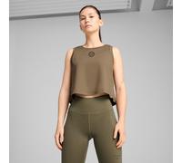 Puma X HYROX Cloudspun Womens Training Vest Green Workout Fitness Tank Top Gym