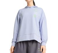 Puma X HYROX Cloudspun Womens Training Hoody Blue Gym Hooded Long Sleeve Sports
