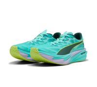 Puma x HYROX Deviate Nitro Elite 4 Men's Running Shoes | UK 10 in Intense Mint/Light Lavender