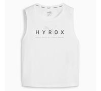 Puma x HYROX Fit Triblend Womens White Top Cotton - Size X-Small