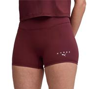 Puma X HYROX Shape Luxe Womens Short Tights Red 3 Inch Running Seamless Shorts