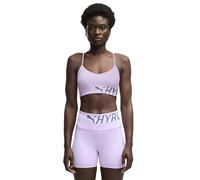 Puma X Hyrox Strappy Pwrmode Medium Impact Sports Bra Purple S Woman