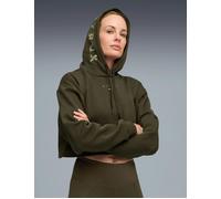 PUMA x HYROX Women's Heavyweight Hoodie - Dark Olive - Green - Size: Medium