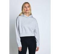 Puma X Hyrox World Cotton Rich Crop Hoodie Grey Marl