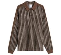 Puma x JJJJound T7 Long Sleeve Polo Chocolate
