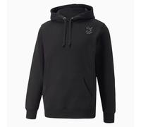Puma x Maison Kitsune Long Sleeve Black Pullover Mens Hoodie 532325 01 Cotton - Size Small