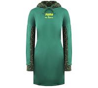 PUMA x Mr. Doodle Longsleeve Pullover Green Womens Hooded Jumper Dress 598686 91