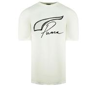 Puma x Rhugi Short Sleeve Crew Neck White Mens T-Shirt 589066 02 Cotton - Size Medium