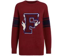 Puma x Rihanna Fenty Varsity Letter Womens Burgundy Sweater Cotton - Size X-Small