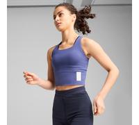 PUMA x Saysky Running Crop Top Shirt Women, Blue Crystal, size XS