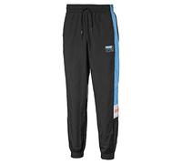 PUMA x Tetris Mens Track Pants Taped Graphic Logo Joggers 597137 01 Black