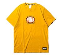 PUMA x The Hundreds Logo Printed Short Sleeve TEE Gold 596750-25 XS