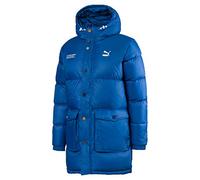 PUMA x TYAKASHA Woven Down Parka Mens Hooded Padded Coat 595561 39 Blue
