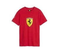 PUMA Youth Scuderia Ferrari Coloured Shield Tee - Red 9-10Y