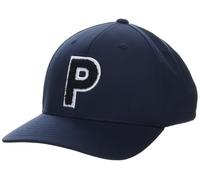 pumagolf Men's Chenille P Cap, Deep Navy-deep Navy, One Size