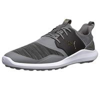 pumagolf Men's Ignite Nxt Lace Golf Shoe, Quiet Shade-Puma Team Gold-Puma Black, 8.5 UK