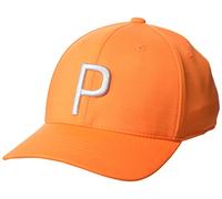 pumagolf Men's P Cap Hat, Rickie Orange-Cool Mid Gray, One Size