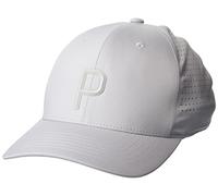 pumagolf Men's Tech P Snapback Cap Hat, Ash Gray, One Size
