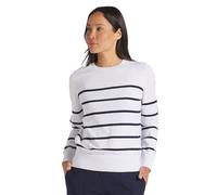 pumagolf Women's W Resort Crewneck Sweater Jacket, White Glow-deep Navy, Small