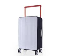 PUMHUBO Wide Handle Luggage Cover - Retractable Travel Suitcase Covers for Luggage, Transparent PVC Suitcase Protector Cover, Regular, 24 inch (Right Opening), Wide Handle Luggage Cover