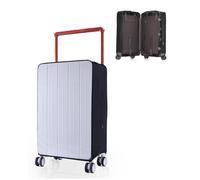 PUMHUBO Wide Handle Luggage Cover - Retractable Travel Suitcase Covers for Luggage, Transparent PVC Suitcase Protector Cover, No Disassembly, 24 inch (Right opening), No Disassembly Wide Handle
