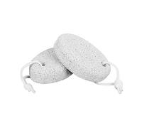 Pumice Stone 2Pcs, Natural Lava Foot File Pumice Stone for feet/Hands/Body Scrubber Hard Skin Callus Remover White