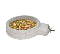 Pumice Stone Cage Bird Bowls | Bird bowl for cockatiels, budgies, hummingbirds, for feeding outdoors, on the patio, balcony and in