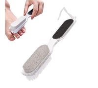 Pumice Stone for Feet - 4-in-1 Double-Sided Portable Pedicure Tools, Callus Remover for Feet - For Rough and Cracked Dry Deaths, Cleaning, Caring, Shower, Home, Spa, Travel