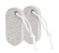 Pumice Stone for Feet - Dry Dead Skin, 2 Pieces Natural Softener for Heels, Hands, Palms and Elbows for Adults