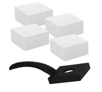 Pumice Stone for Pool Tile Cleaning | 4 Pieces Deep Cleaning Soft Stain Remover with Handle,Manual Pumice Pool Cleaning | Sauna Room Hotel Bathroom Kitchen
