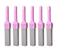 Pumice Stone for Toilet, 6 Pcs Toilet Pumice Cleaning Stone with 6 Handle and 4 Crevice Brush, Replaceable Pumice Stones Sticks Toilets Pumices Stones for Cleaning Supplies Bathroom Pool Toilets