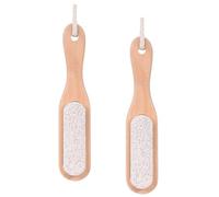 Pumice Stone Nail Cleaning Scrubber Brush Set of 2 White