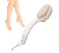 Pumice Stone with Brush - 2 Feet by 1 Foot Cleaning Kit for Natural Exfoliation, Hard Leather Care and Chapped Heels | Multifunctional Shower Brush, Practical Foot Accessories