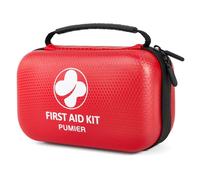 Pumier First Aid Kit for Car, Home, Travel, Camping, Compact Waterproof Hard Case, Public Emergencies, A Must Have Survival Kits - Perfect for Business, Boat, Sports
