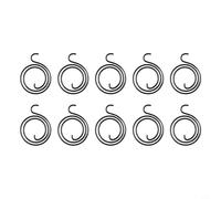 Pumixiy 10pcs Stainless Steel 2.5 Turn Door Handle Replacement Springs, Black Round Torsion Spring Repair Kit for Interior Door Knobs and Levers