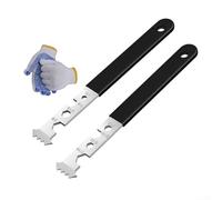 Pumixiy 2-in-1 Paver Removal Tool Set With Micro-Teeth And Gripper Slots For Gardens And Patios, Premium Steel Construction With Ergonomic Grip