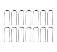 Pumixiy 21 Gauge Nichrome Wire U-Shaped Ceramic Hanging Hook High Temperature Resistant Jump Rings for Ornament Hangers and Kiln Work up to 2100°F(50pcs)