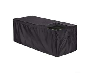 Pumixiy 210D Oxford Fabric Outdoor Garden Trunk Cover Designed To Protect Storage Boxes From Harsh Weather With Waterproof And Windproof Properties Plus Secure Fastening System(M)
