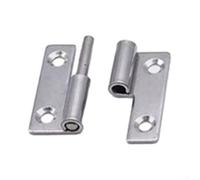 Pumixiy 304 Stainless Steel Removable Door Hinge Slip Joint Flag Design Lift Off for Cabinet Wardrobe 50-100mm, Detachable Door Hinges, Wardrobe Hinges(4 inch Left)