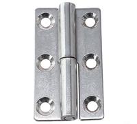 Pumixiy 304 Stainless Steel Removable Door Hinge Slip Joint Flag Design Lift Off for Cabinet Wardrobe 50-100mm, Detachable Door Hinges, Wardrobe Hinges(2.5 inch Left)