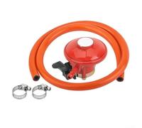 Pumixiy 37mbar Low Pressure Gas Regulator, For Calor 27mm Propane Cylinders, Clip-On Reducing Valve, With 1.5kg/h Flow, For Camping Stoves, BBQs & Patio Heaters(With 1m hose)