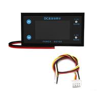 Pumixiy 4-Digit DC Power Meter Voltmeter Ammeter Digital Display Adjustable Calibration Electronic Tester for Industrial Equipment Monitoring Power Management(Package A)