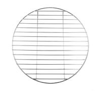 Pumixiy 45cm, Stainless Steel Round BBQ Grid for Camping and Outdoor Grilling, 43 cm Diameter Baking Tray with Smooth Welding Points, No Food Leakage, Silver