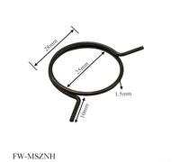 Pumixiy 5pcs Door Round Replacement Springs Stainless Steel Coil Torsion Set for Interior Lever Handle Latch Repair Black Knob Pattern for Right and Left Hand Handles (FWMSZNH)