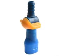 Pumixiy A Straight, Replacement Hydration Pack Bite Valve with On/Off Switch, Silicone Mouthpiece Nozzle for Water Drinking Tube, Compatible with Most Brands, 9mm Connector, Blue