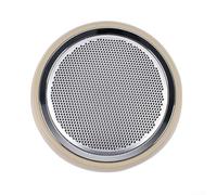 Pumixiy Abs Front Door Speaker Cover Grille for R56 R55 R58 R57 R59 Compatible with 2007 Through 2015 Mini Clubman Hatchback Convertible Black Electroplated Finish(Beige)