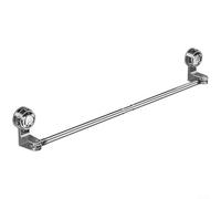 Pumixiy Adjustable Bathroom Towel Bar Holder 30-60cm Suction Cup Mounted Rack No Drilling Required Wall Mount Shower Organizer For Smooth-Surface Black(50-100cm)