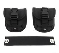 Pumixiy Adjustable Nylon Weight Pouch Scuba Diving Compatible With Standard Backplate Mounting Patterns Including 24cm Eyelet Spacing(2kg*2)